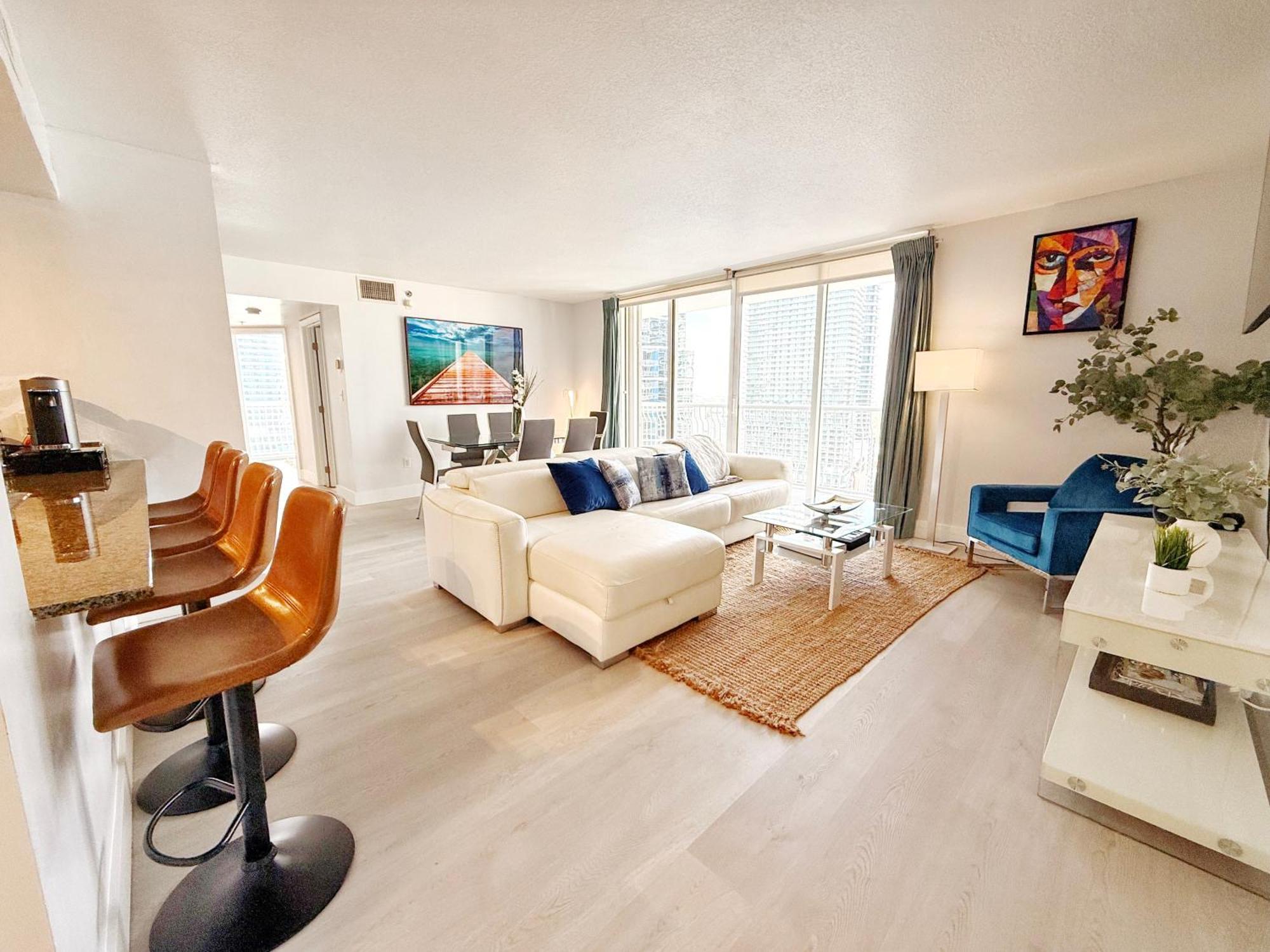 Upscale Brickell 3 Bedroom With Water Views And Free Parking Маями Екстериор снимка